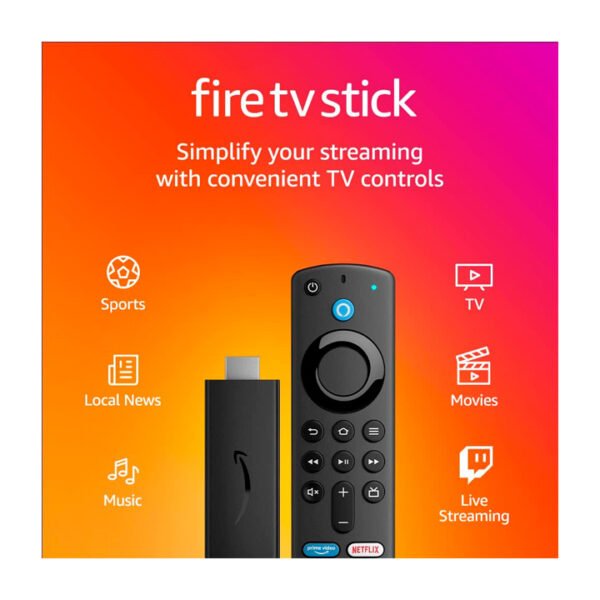 Amazon Fire TV Stick con Alexa Voice Remote (incluye controles de TV), Dispositivo de streaming en HD - Image 2