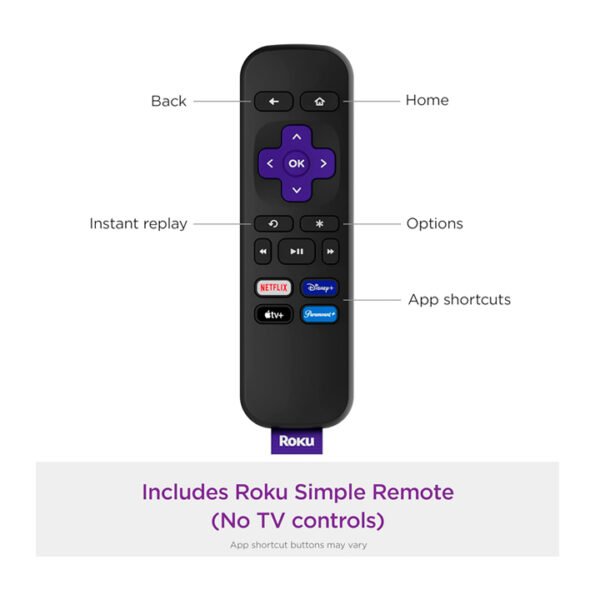 Roku Express Dispositivo de transmisión HD Roku con control remoto, TV gratuita y en vivo - Image 6