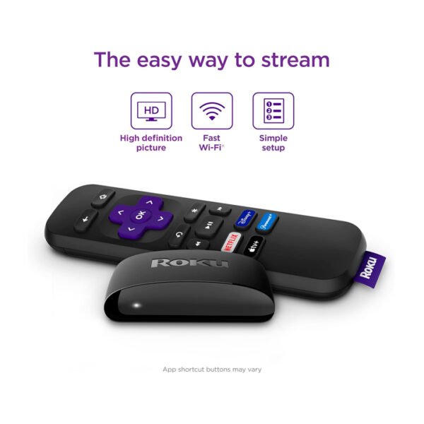 Roku Express Dispositivo de transmisión HD Roku con control remoto, TV gratuita y en vivo - Image 4