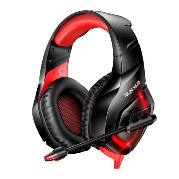 RUNMUS Gaming Headset with 7.1 Sonido Surround, Xbox One, PS4,con luz LED, Bass Surround, Almohadillas suaves. (copia)